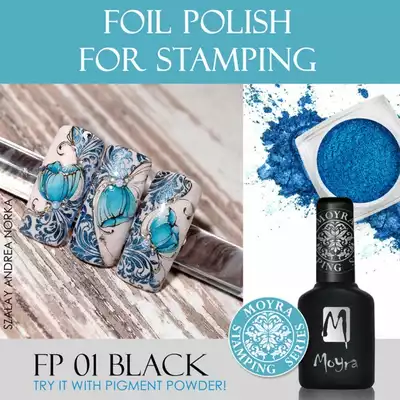 Moyra Lakier Foil Polish 01 Czarny 10 Ml