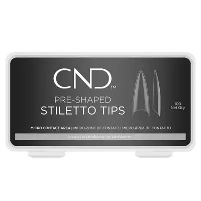 Cnd Tipsy Wstępnie Ukształtowane Stiletto 100 Szt.