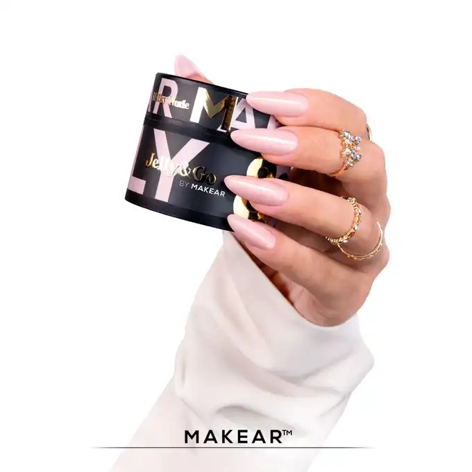 Makear Żel Budujący Typu Galaretka Jelly&amp;Go JG03 Milky Nude 15ml