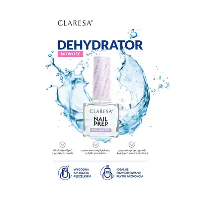 Claresa Dehydrator Preparat Do Odtłuszczania I Oczyszczania Naturalnej Płytki Paznokcia 5 ml