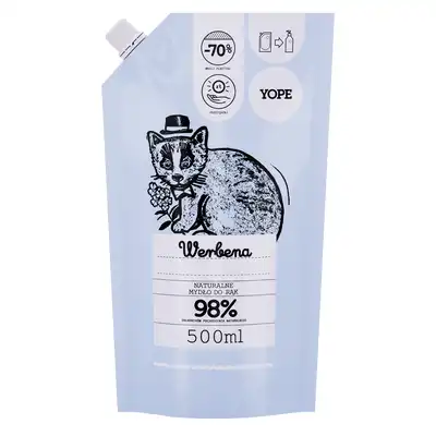 Yope Uzupełnienie Naturalne Mydło Do Rąk Werbena 98% 500ml