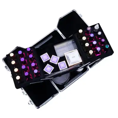 Kuferek Kosmetyczny M Na Lakiery Diamond 3D Biały