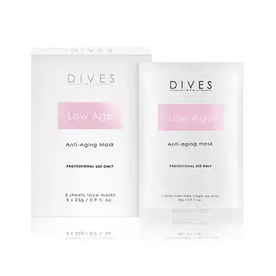 Dives Low Age Mask Maska Przeciwstarzeniowa Z Kwasem Hialuronowym I Bursztynowym