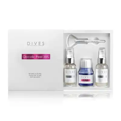Dives Zestaw Profesjonalny Peeling Chemiczny Glycolic Peel 35% Na Bazie Kwasu Glikolowego