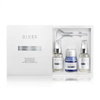 Dives Zestaw Anti-Age Soft Peel Profesjonalny Peeling Odmładzający Z Kompleksem Aminokwasów