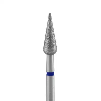Frez diamentowy grusza ostra niebieska EXPERT średnica 4 mm / część robocza 12mm