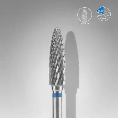 Staleks Frez Z Węglika Spiekanego Stożek Okrągły Niebieski EXPERT Średnica 4 Mm / Część Robocza 14 Mm