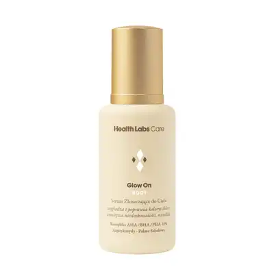 Health Labs Care Glow On Serum Złuszczające Do Ciała Redukcja Niedoskonałości Z Kompleksem Kwasów AHA/BHA/PHA 10% 100ml