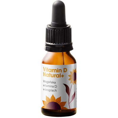 Health Labs Care, Suplement Diety Vitamin D Natural+, Wegańska Witamina D3 W Kroplach, 9,9 Ml