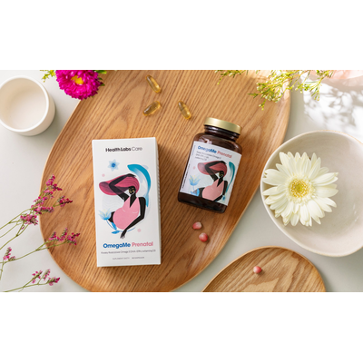Health Labs Care OmegaMe Prenatal Kwasy Tłuszczowe Omega 3 DHA I EPA Z Ryb Z Witaminą D3 - Suplement Diety 60 Kapsułek