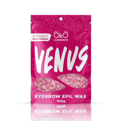 OKO Lash&amp;Brow Eyebrow Epil Wax Venus (Pink) Wosk Do Depilacji Twarzy 100g
