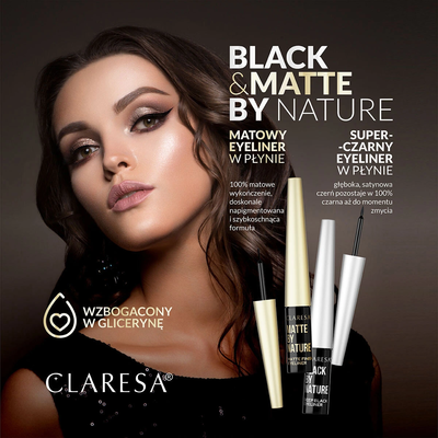 Claresa Matte By Nature Matowy Eyeliner W Płynie 4g