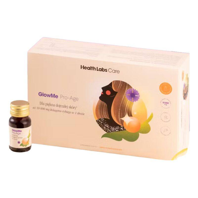 Health Labs Care GlowMe Pro-Age Kolagenowe Shoty Dla Skóry Dojrzałej 15x 30 Ml