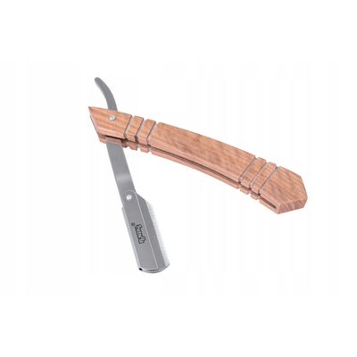 Poniks Drewniana Brzytwa Do Golenia Fryzjerska Barberska + Etui FB022
