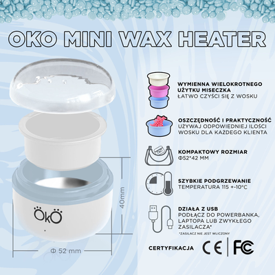 OKO Podgrzewacz Do Wosku OKO Mini Wax Heater, Biały