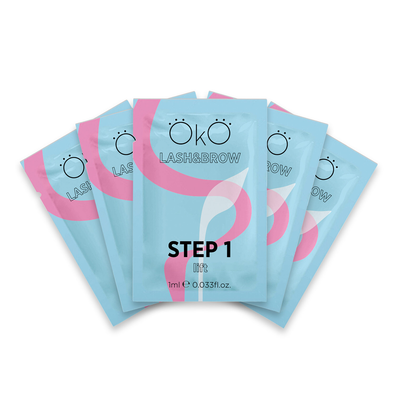 OKO Środek Do Laminowania Rzęs I Brwi Step 1 Lift, Pudełko 5 Saszetek