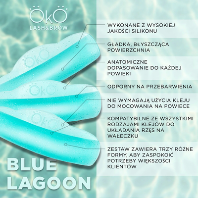 OKO Wałki Do Laminacji Blue Lagoon, 3 Pary