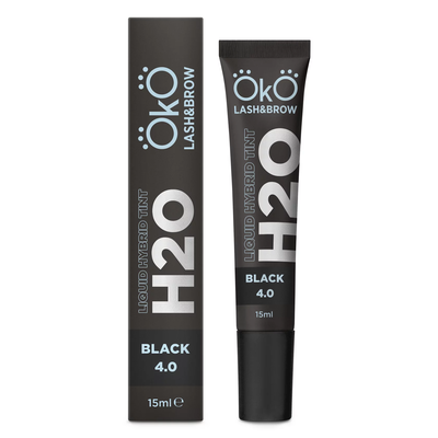 OKO Farba Do Brwi I Rzęs H20 Liquid Hybrid Tint Black 4.0, 15 ml