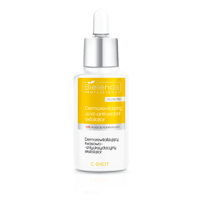 Bielenda C-Shot Dermorewitalizujący Kwasowo-Antyoksydacyjny Eksfoliator 10% Glow Peel, 30ml