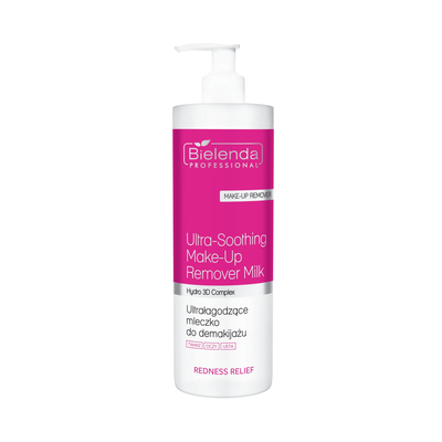 Bielenda Redness Relief Ultra-Łagodzące Mleczko Do Demakijażu Twarzy, Oczu I Ust 500 Ml