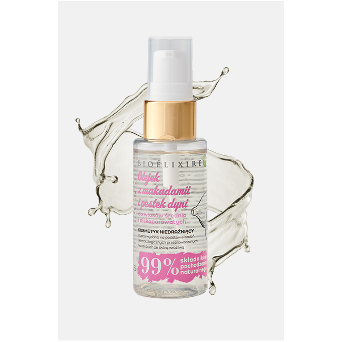Bioélixire Organic Olejek Z Makadamii I Pestek Dyni 50 Ml