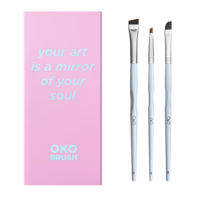 OKO Zestaw Pędzli Do Brwi &quot;Your Art is a Mirror of Your Soul&quot;