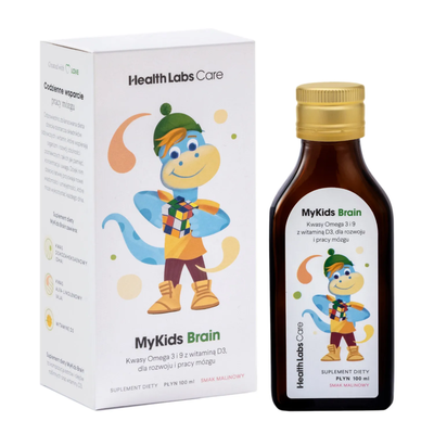 Health Labs Care MyKids Brain Kwasy Omega 3 I 9 Dla Dzieci Z Witaminą D 100ml