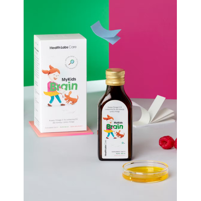 Health Labs Care MyKids Brain Kwasy Omega 3 I 9 Dla Dzieci Z Witaminą D 100ml