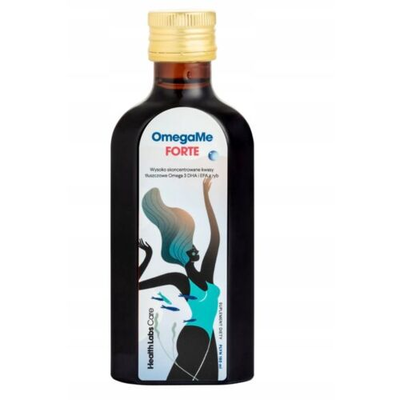 Health Labs Care OmegaMe FORTE Wysoko Skoncentrowane Kwasy Omega 3 DHA I EPA Z Ryb W Płynie 160 ml