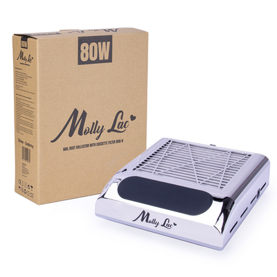 Mollylac Pochłaniacz Pyłu 80W Kasetowy 1-Wiatrakowy Silver Srebrny 858-8