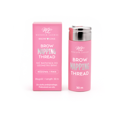 Wonder Lashes Brow Mapping Thread - Różowa Nić Do Geometrii