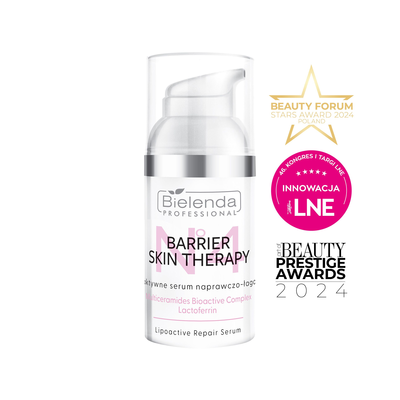 Bielenda Barier Skin Therapy Lipoaktywne Serum Naprawczo – Łagodzące Z Kompleksem Multi - Ceramidowym I Laktoferyną 30ml