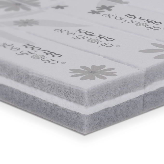 Aba Group Tear-Off Buffer Flowers Blok Jednorazowych Polerek Do Odrywania “Flowers” 100/180, 15 Sztuk