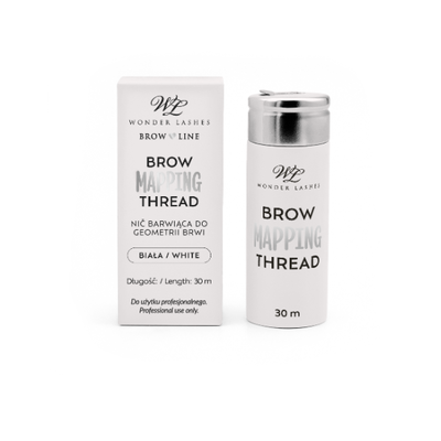 Wonder Lashes Brow Mapping Thread - Biała Nić Do Geometrii