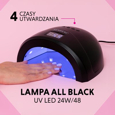 Semilac Czarna Lampa Uv Led 24W/48 All Black