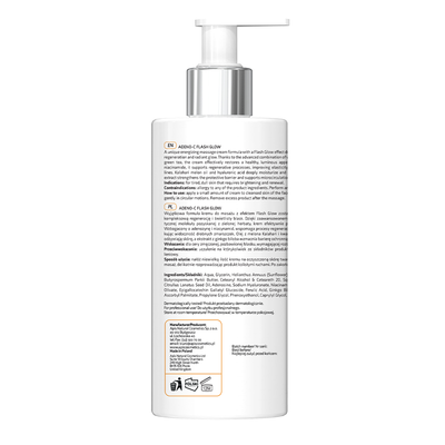 Apis Adeno-C Flash Glow Energetyzujący Krem Do Masażu Twarzy Z Witaminą C I Kwasem Ferulowym / 300 Ml