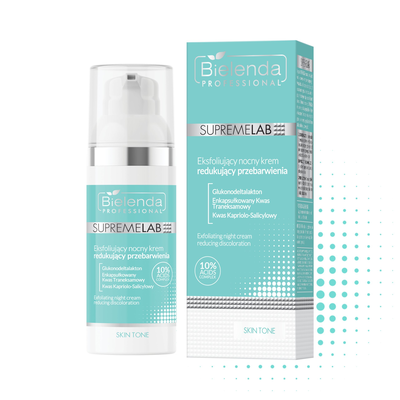 Bielenda Skin Tone Eksfoliujący Nocny Krem Redukujący Przebarwienia 50ml