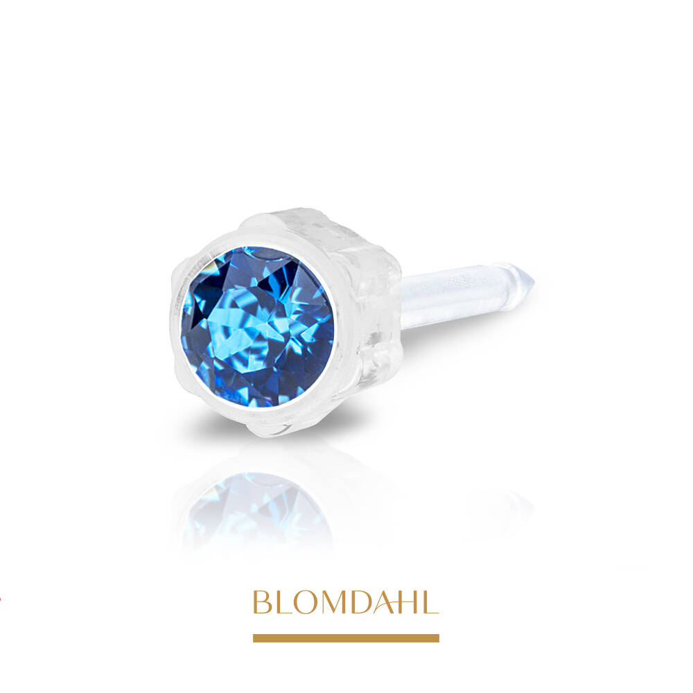 Blomdahl Kolczyk Sapphire 4mm