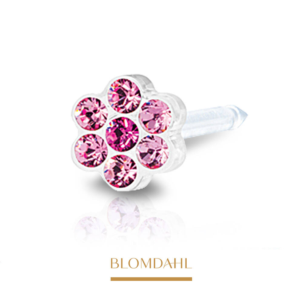 Kolczyk Daisy Light Rose/ Rose 5mm 2szt
