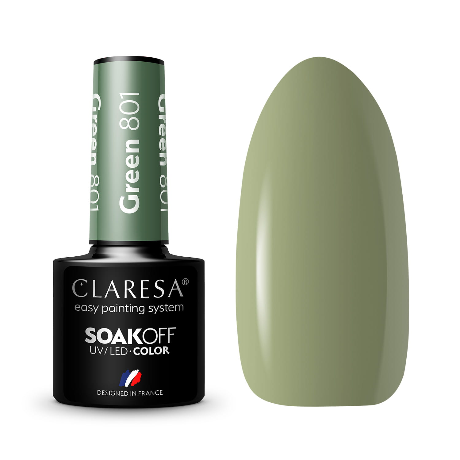 Claresa - Hybrid Nagellack GRÜN 801