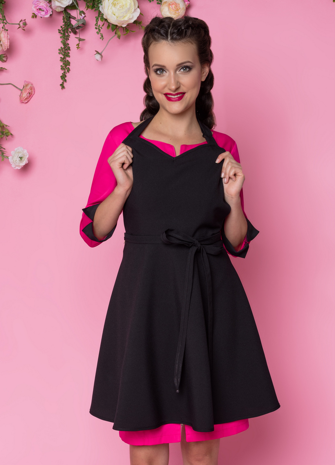 Rena Schürze Nr.47 Schwarz L/XL